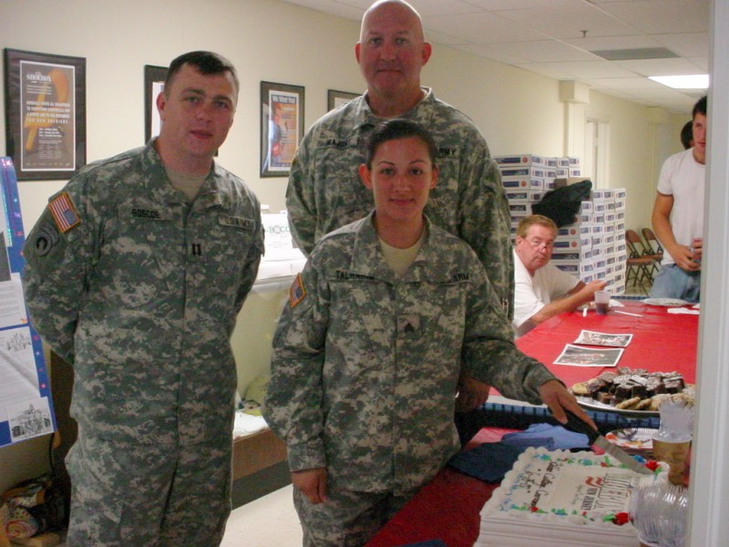 Soldiers Cutting Cake