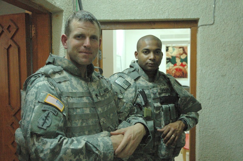 Chaplain/Father Tyson Wood and his assistant Sergeant Thompson, USAF