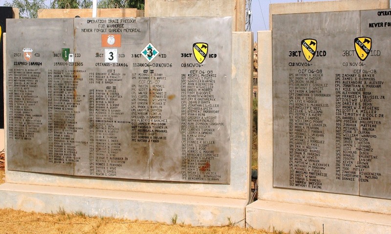 1st Cavalry Division, 3rd Brigade Combat Team Memorial (Grey Wolf).  